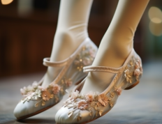 秋日时尚：优雅芭蕾舞平底鞋再度流行